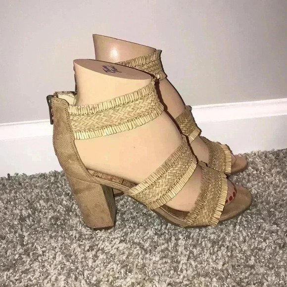Sam & Libby Esther Boho Strappy Heel Sandals Size 5.5 - Picture 4 of 8